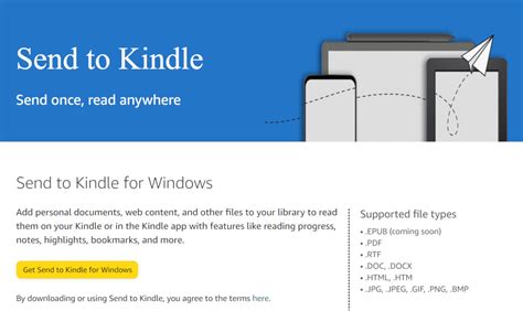 send to kindle app for windows 10